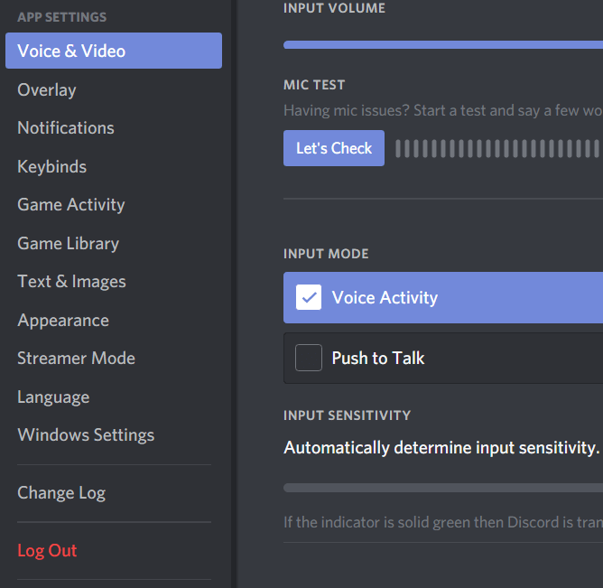 Discord Mic Not Working : Log Out