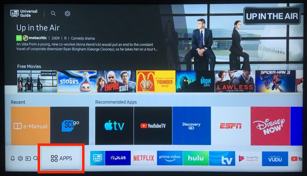 Samsung Smart tv apps