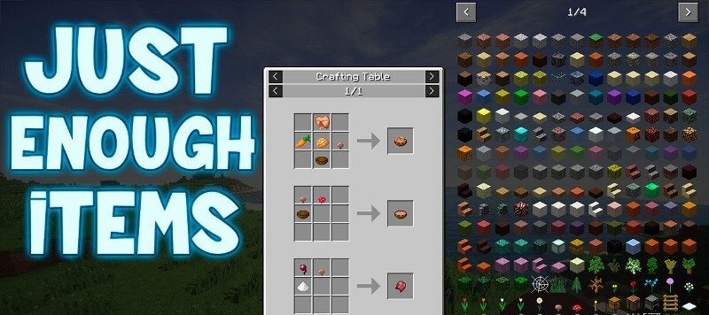 just enough items minecraft mod